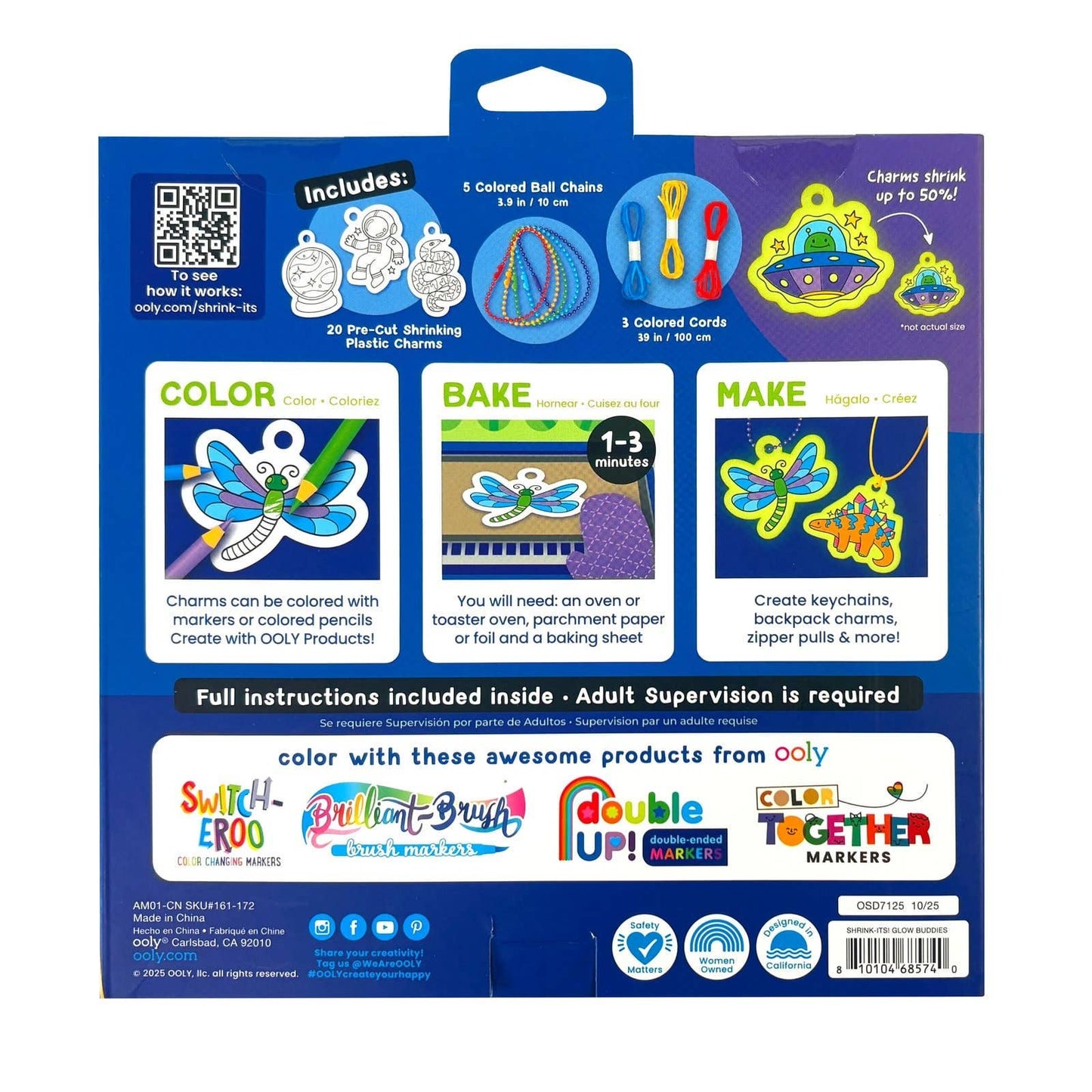 Ooly Shrink-It's DIY Shrink Art Kit-Glow Buddies