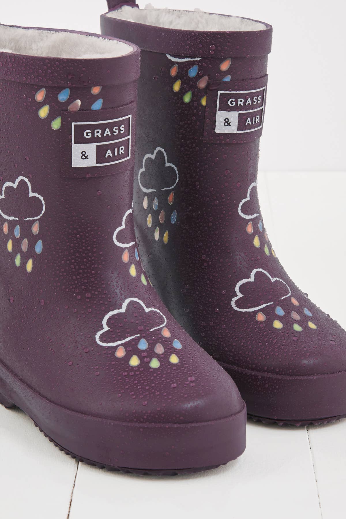 Amethyst Purple Colour-Changing Kids Wellies