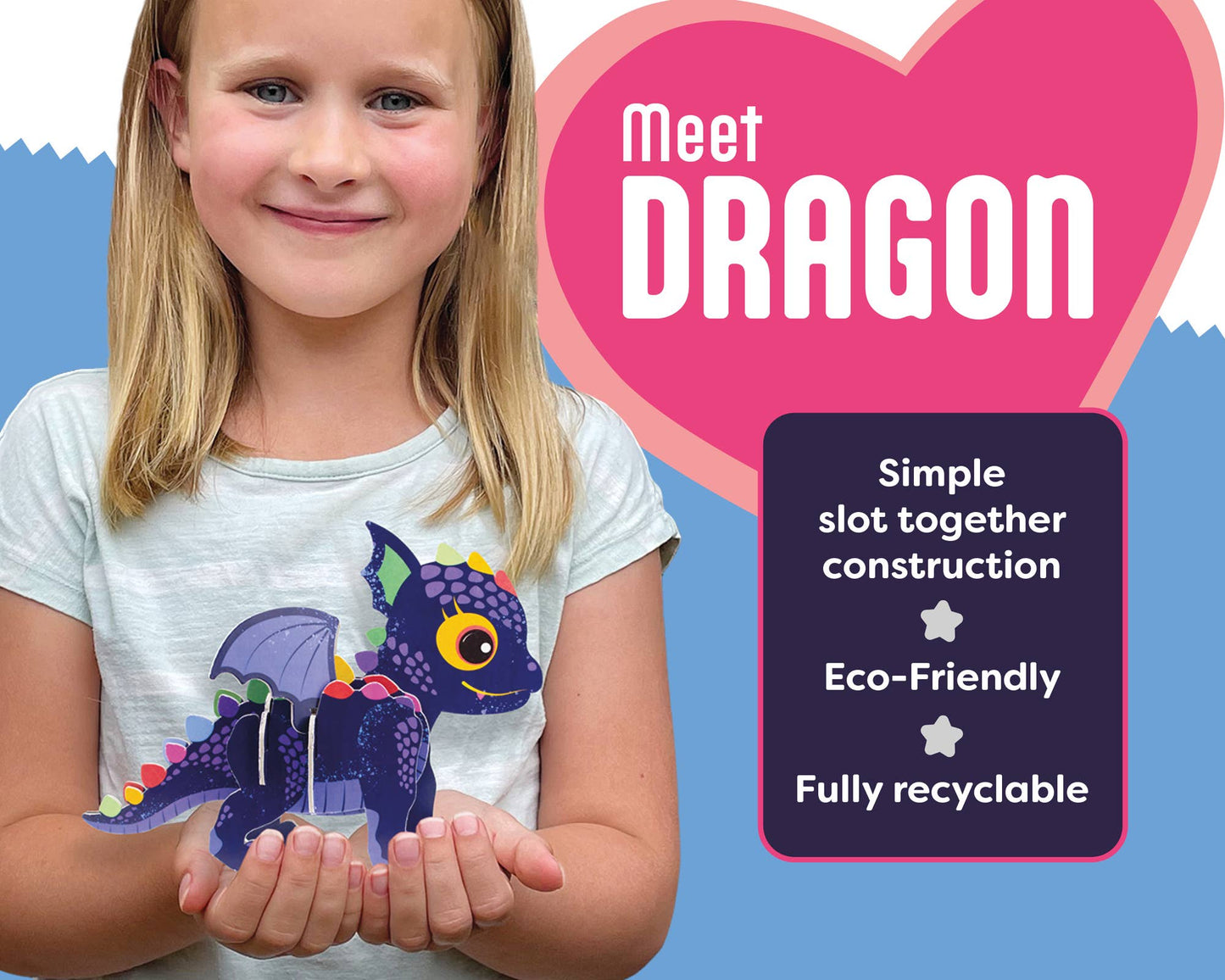 Build Your Own Dragon - Eco-Friendly Cardboard Craft Kit