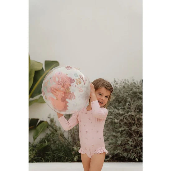 3D Beach ball - Ocean Dreams Pink