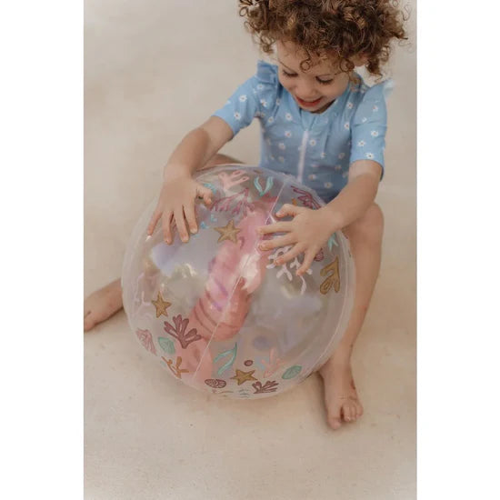 3D Beach ball - Ocean Dreams Pink