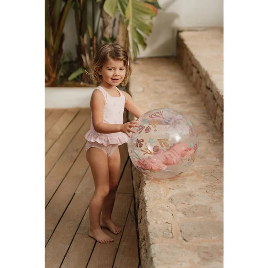 3D Beach ball - Ocean Dreams Pink