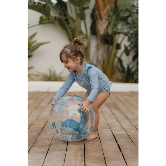 3D Beach ball - Ocean Dreams Blue