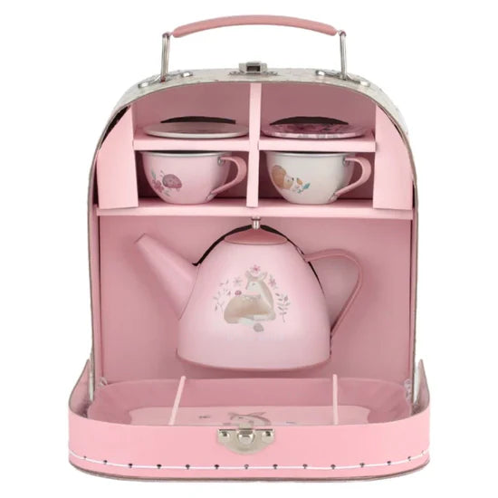 Little Dutch Fairy Garden Tea Set In Suitcase