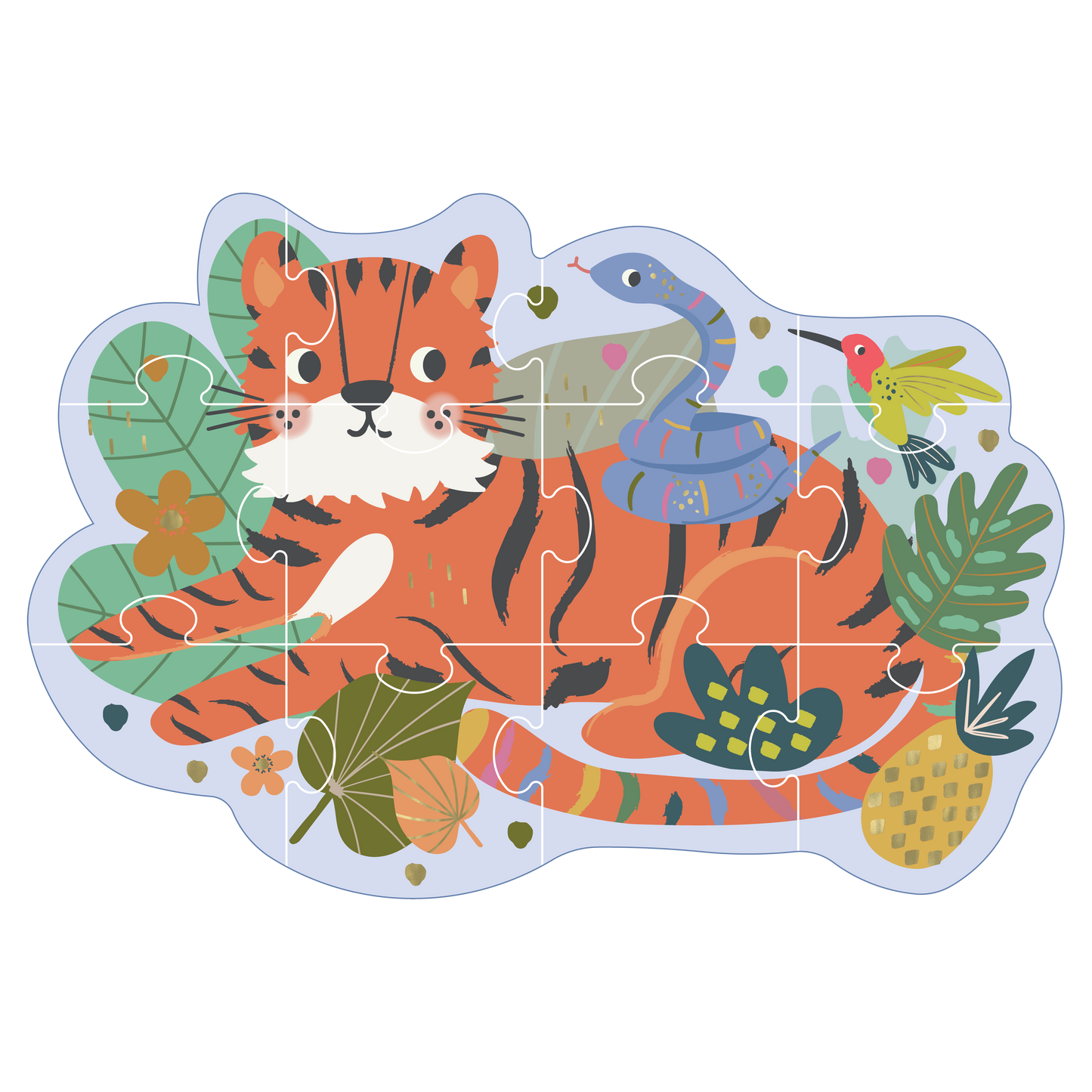 Jungle 12pc Shaped Puzzle