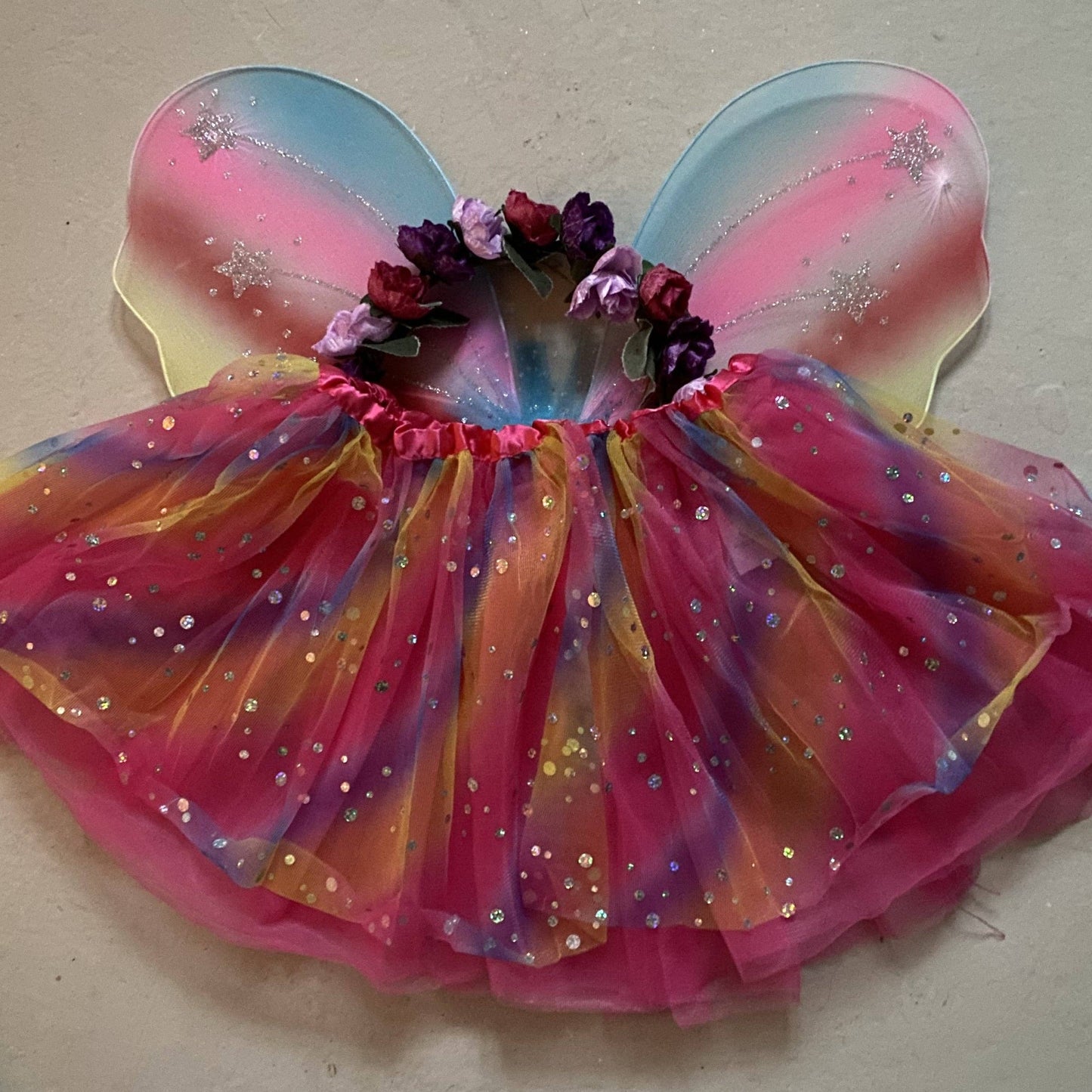 Rainbow Sparkle Flower Fairy Set