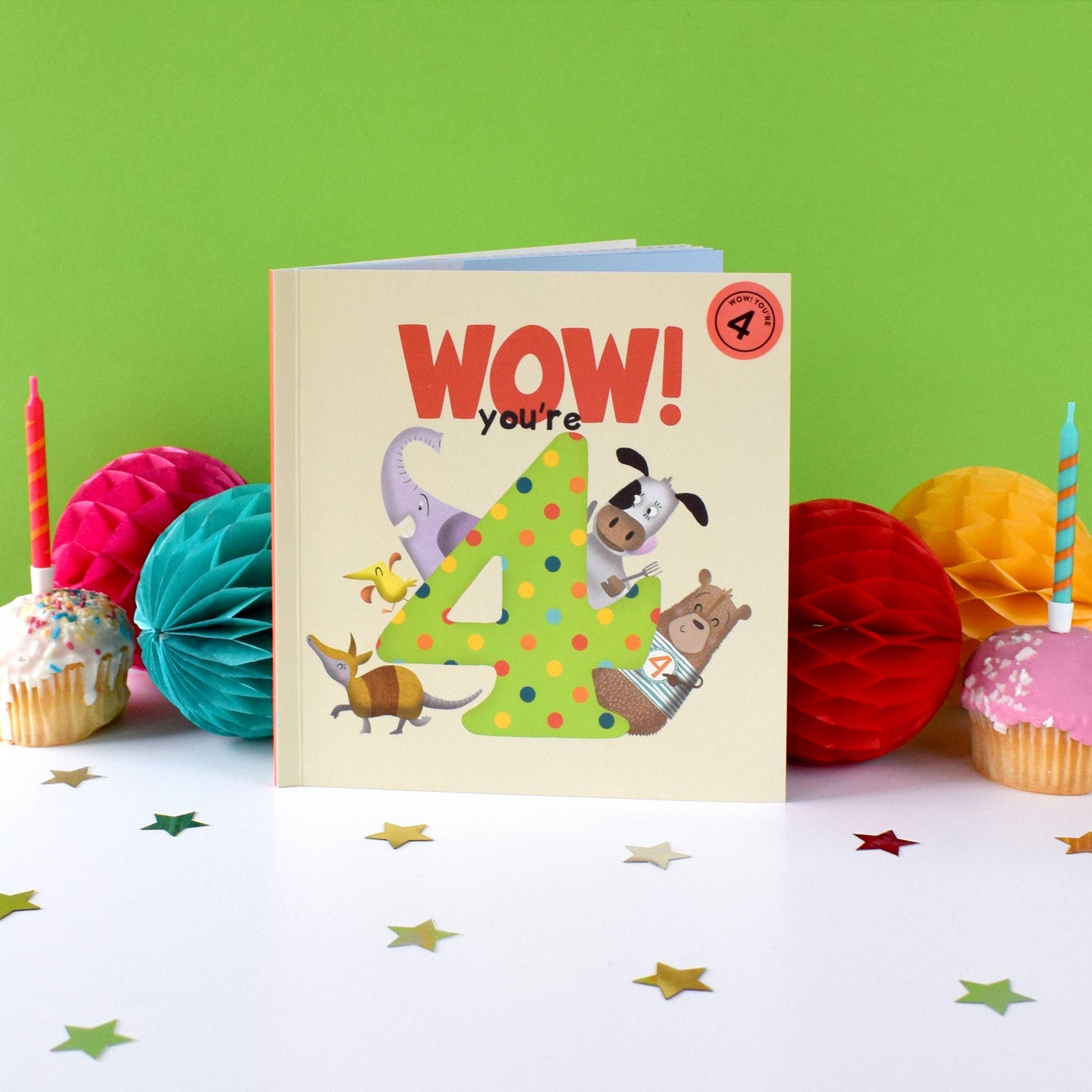 Wow! You're 4 - Birthday Book