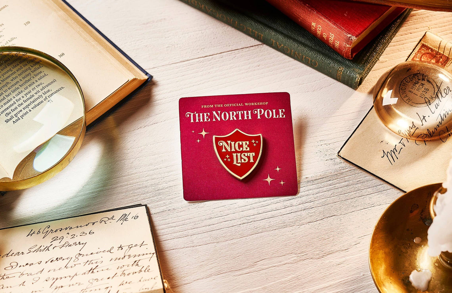 Nice List Badge Enamel Pin