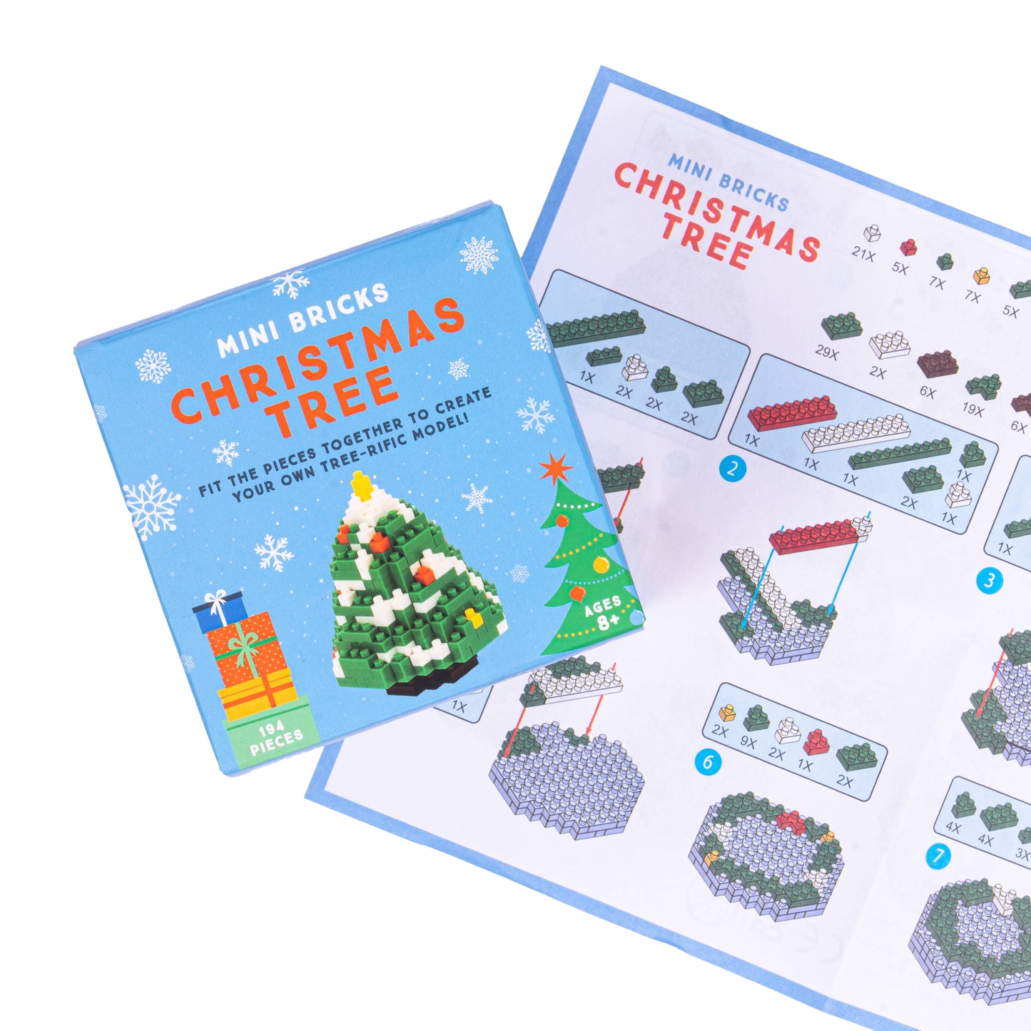 Festive Mini Bricks (Xmas Tree & Gingerbread Man)-Mixed Pack