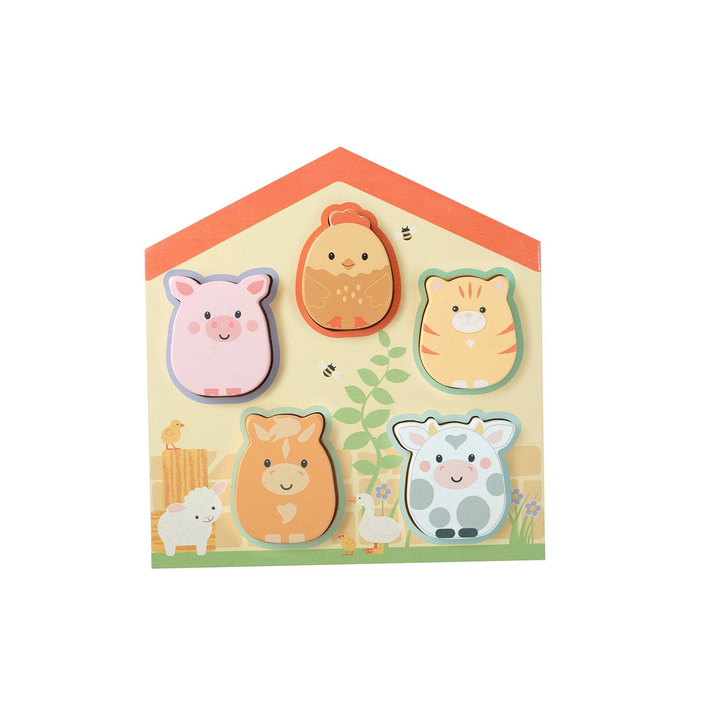 Farmyard Wooden Barn Shape Puzzle