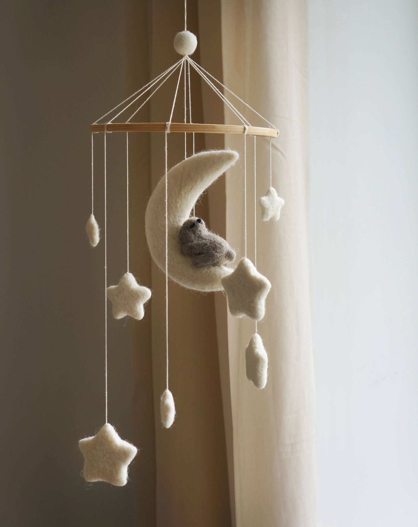 Mobile,  White Moon w Rabbit