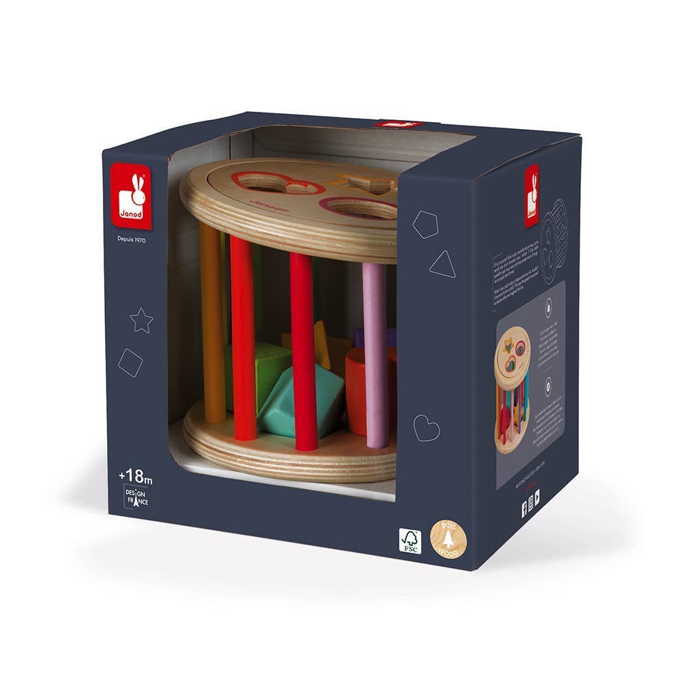 Wood - Shape Sorter Drum