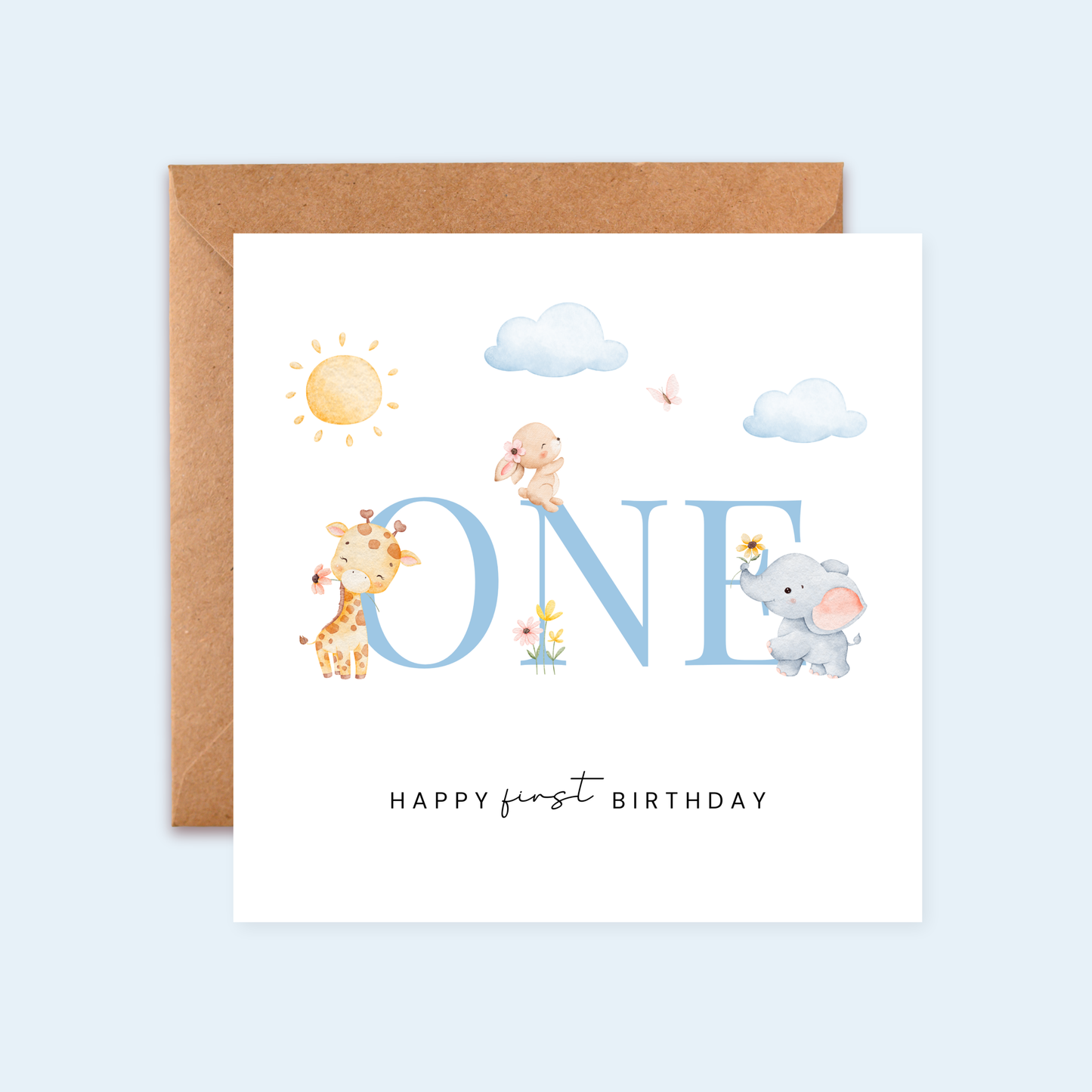 Age 1 Birthday Card | Milestone Age Cards | Baby Cards