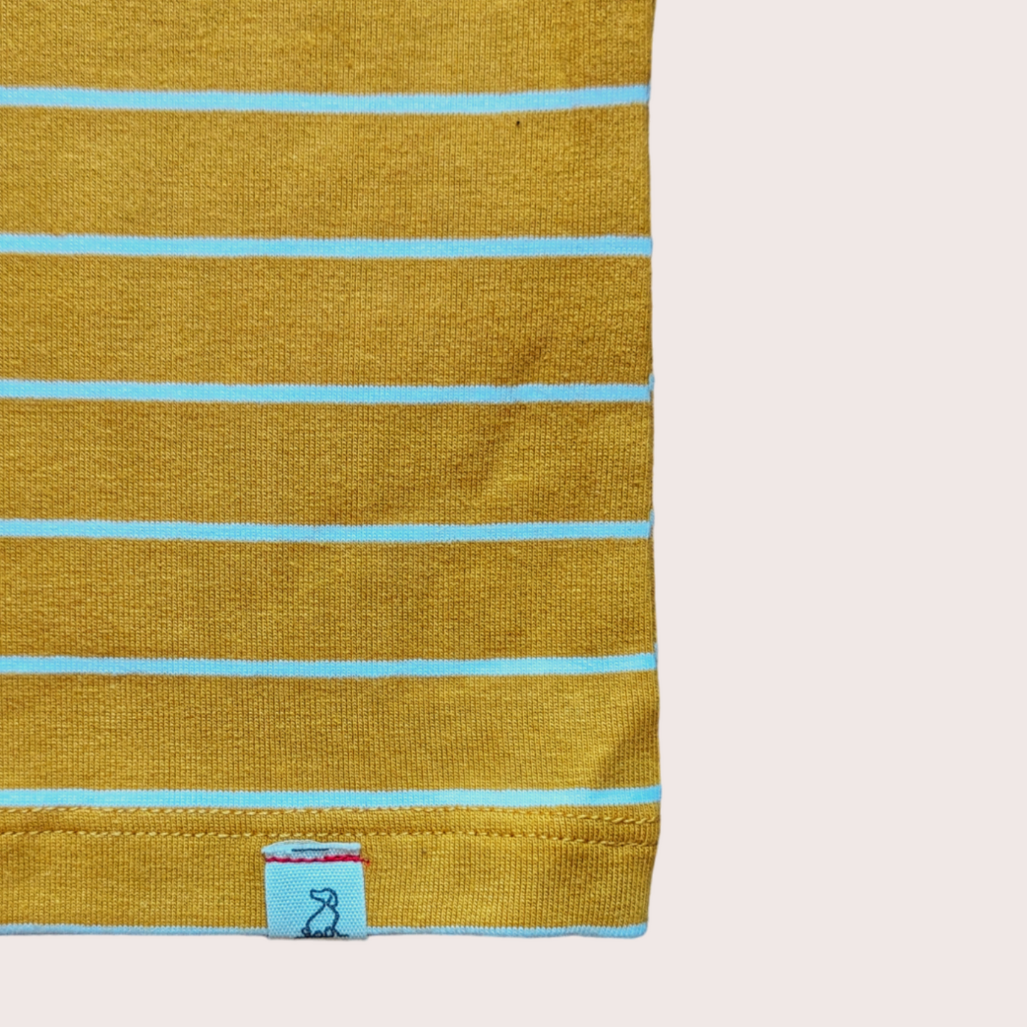 Long Sleeve Striped Top - Mustard