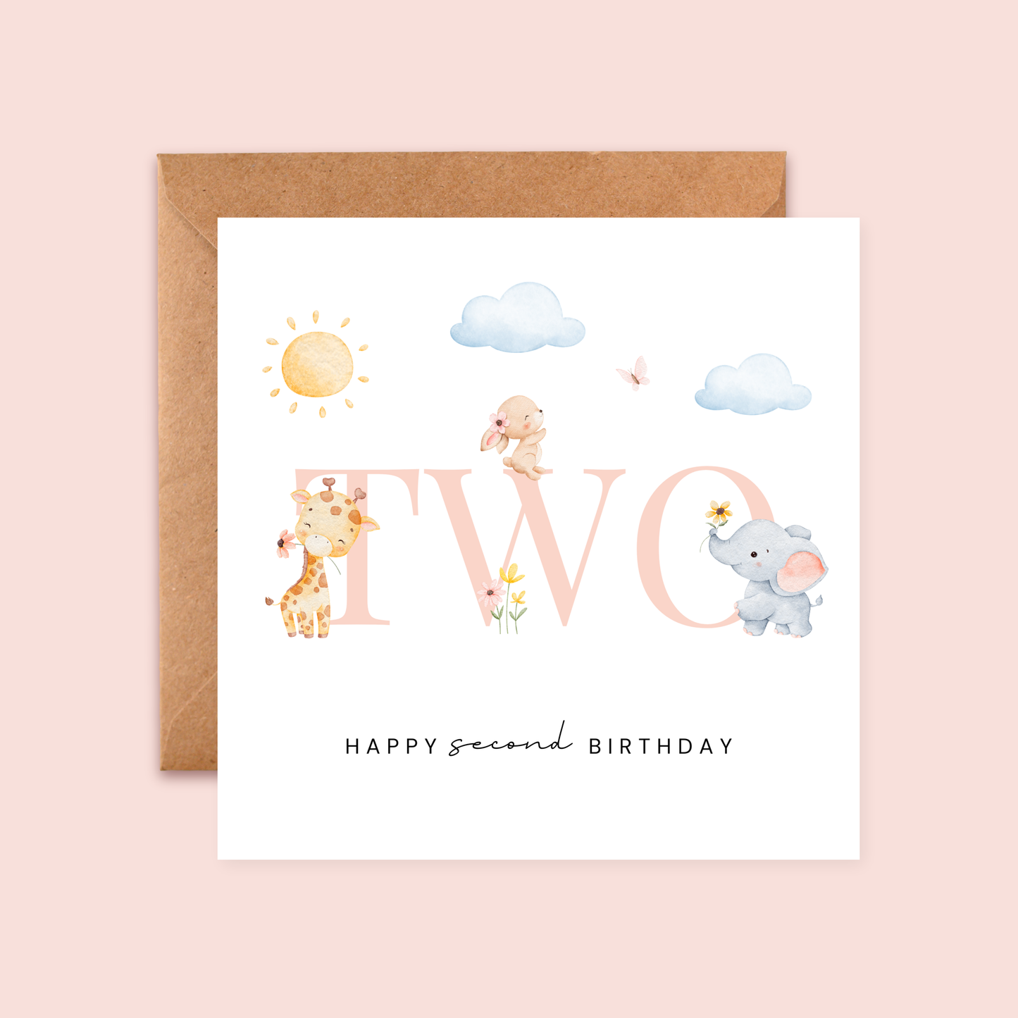 Age 2 Birthday Card | Milestone Age Cards | Baby Cards