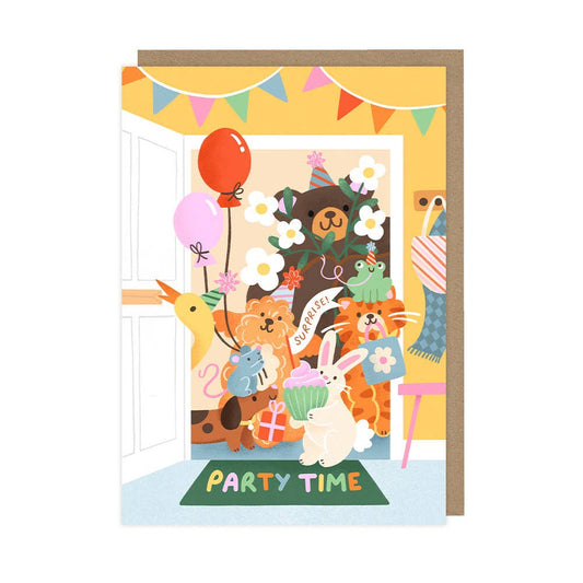 Children's Birthday Party Characters, Cute Birthday Card
