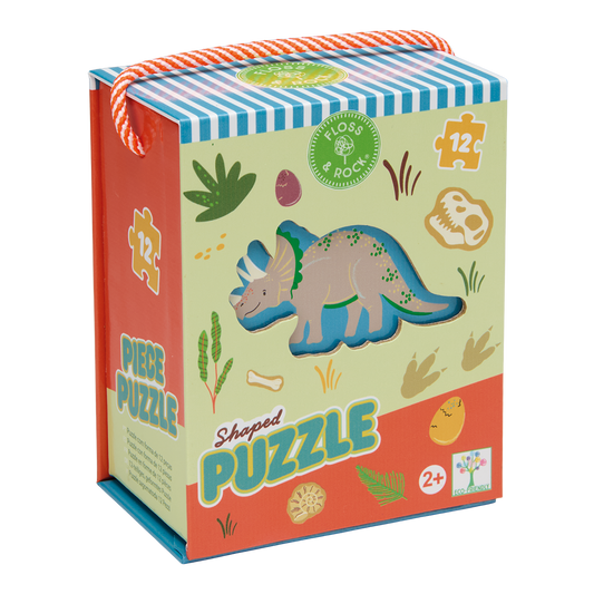 Dino 12pc Shaped Puzzle