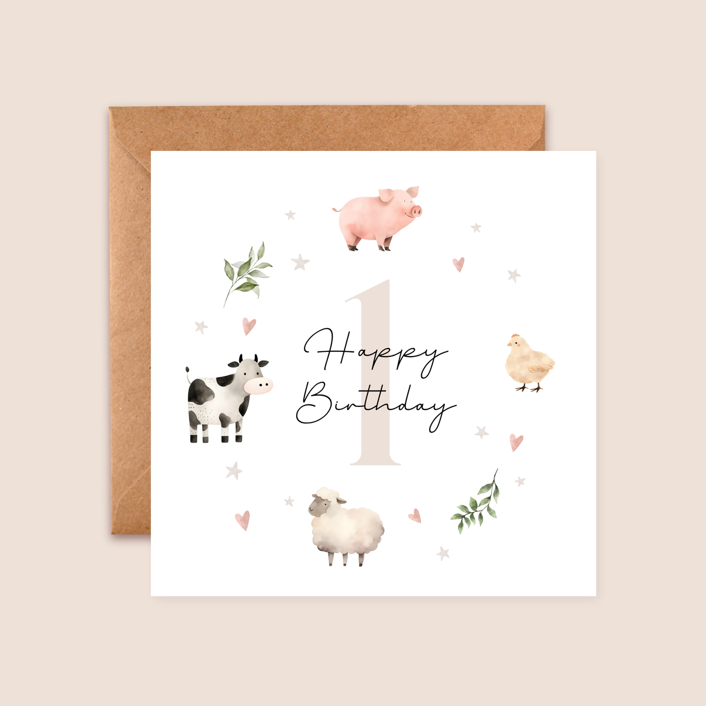 Age 1 Birthday Card | Milestone Age Cards | Baby Cards