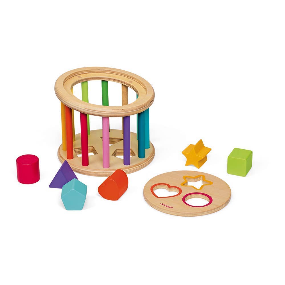 Wood - Shape Sorter Drum