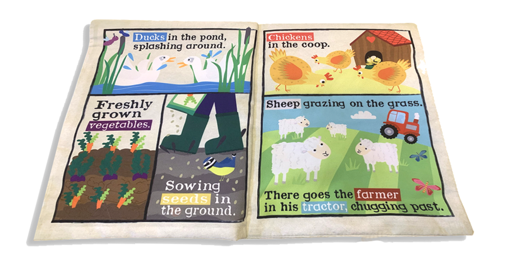 Jo & Nic's Crinkly Cloth Books - Farm Animals
