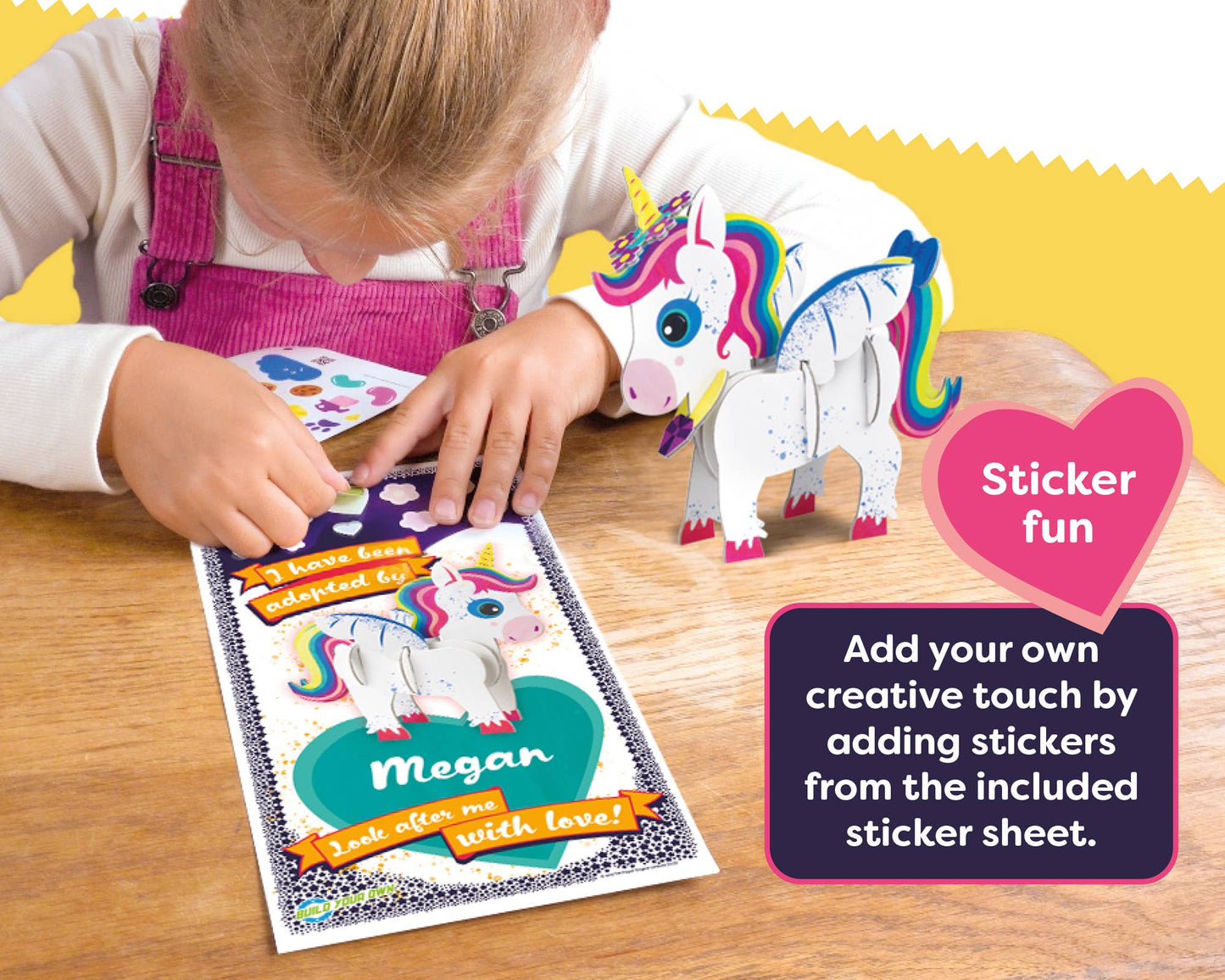 Build Your Own Unicorn - Eco-Friendly Cardboard Craft Kit