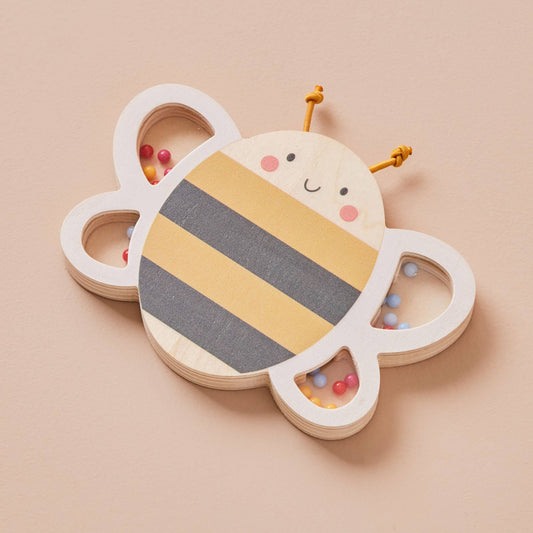 Just Bee Kids Wooden Bee Rattle (FSC)