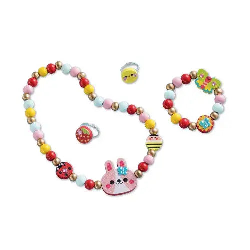 4 Wooden Jewellery - Flower Garden