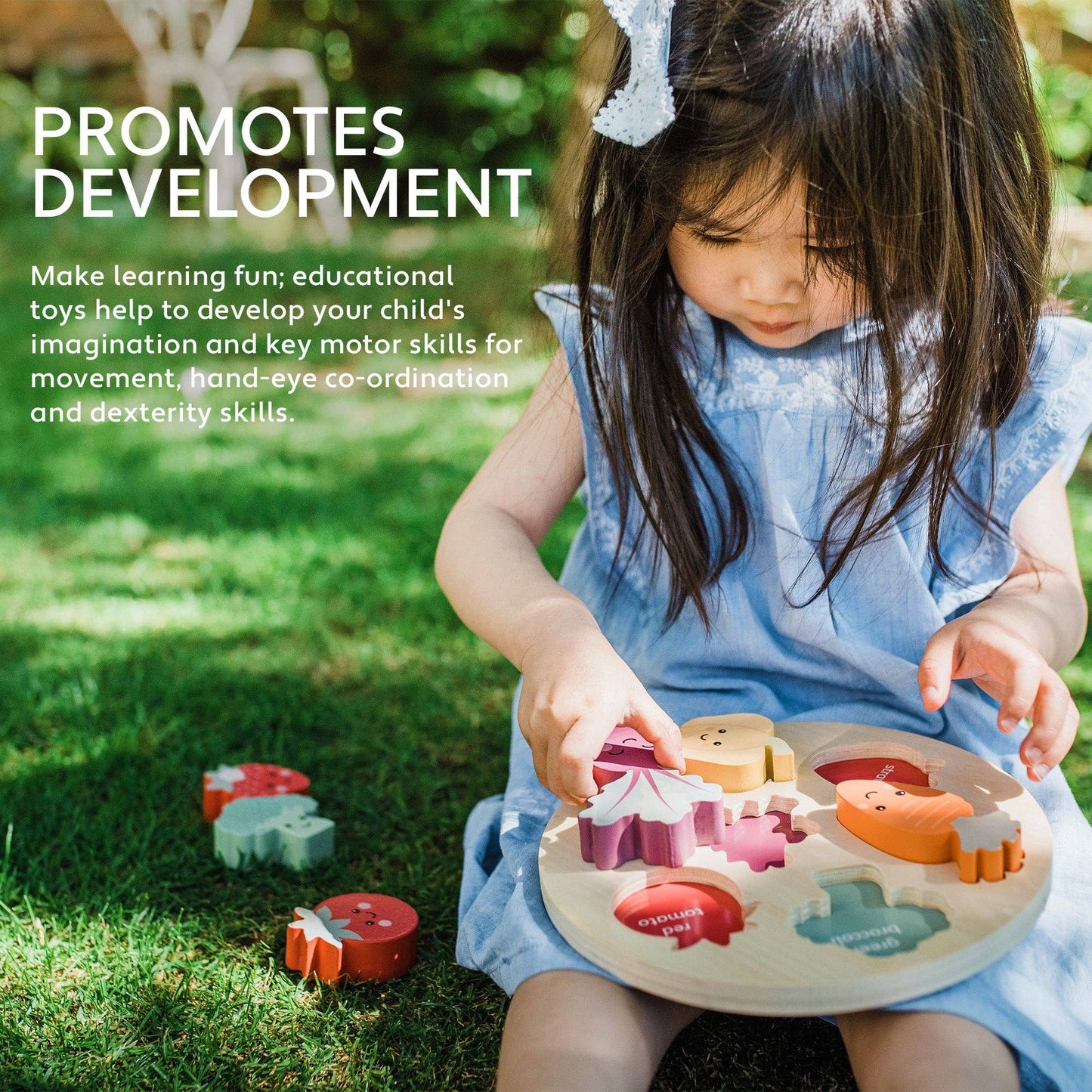 Happy Veggies Wooden Puzzle