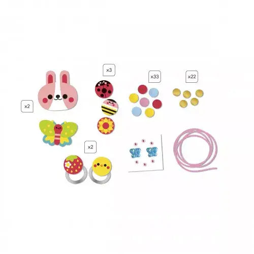 4 Wooden Jewellery - Flower Garden