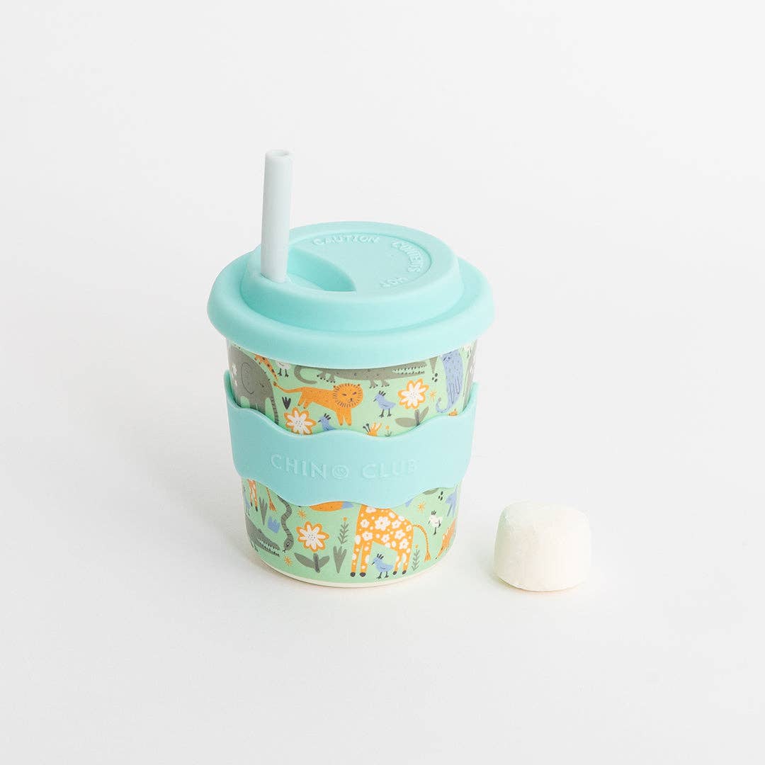 Wild Animal Chino Cup 8oz (STRAW INCLUDED)
