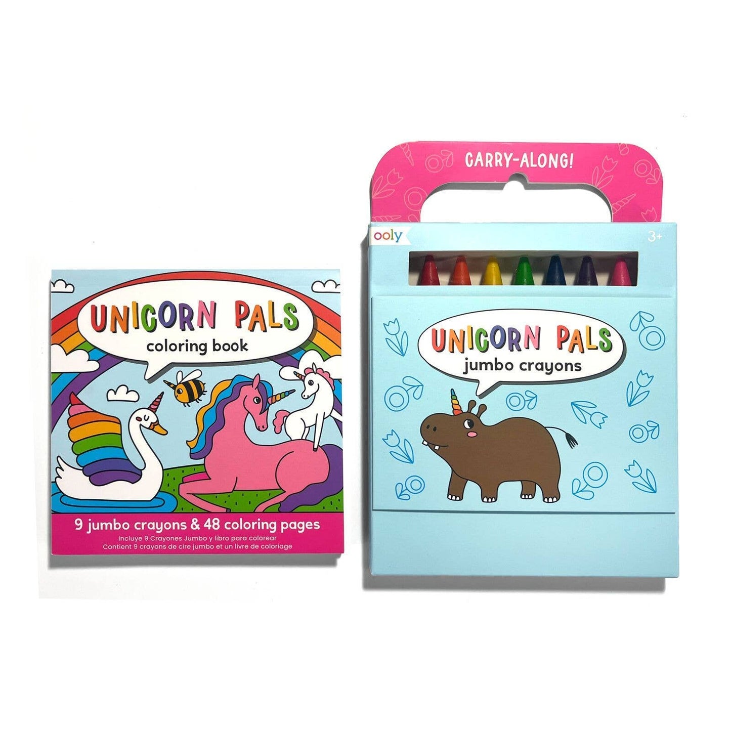 Ooly Carry-Along: Coloring Book Set - Unicorn Pals