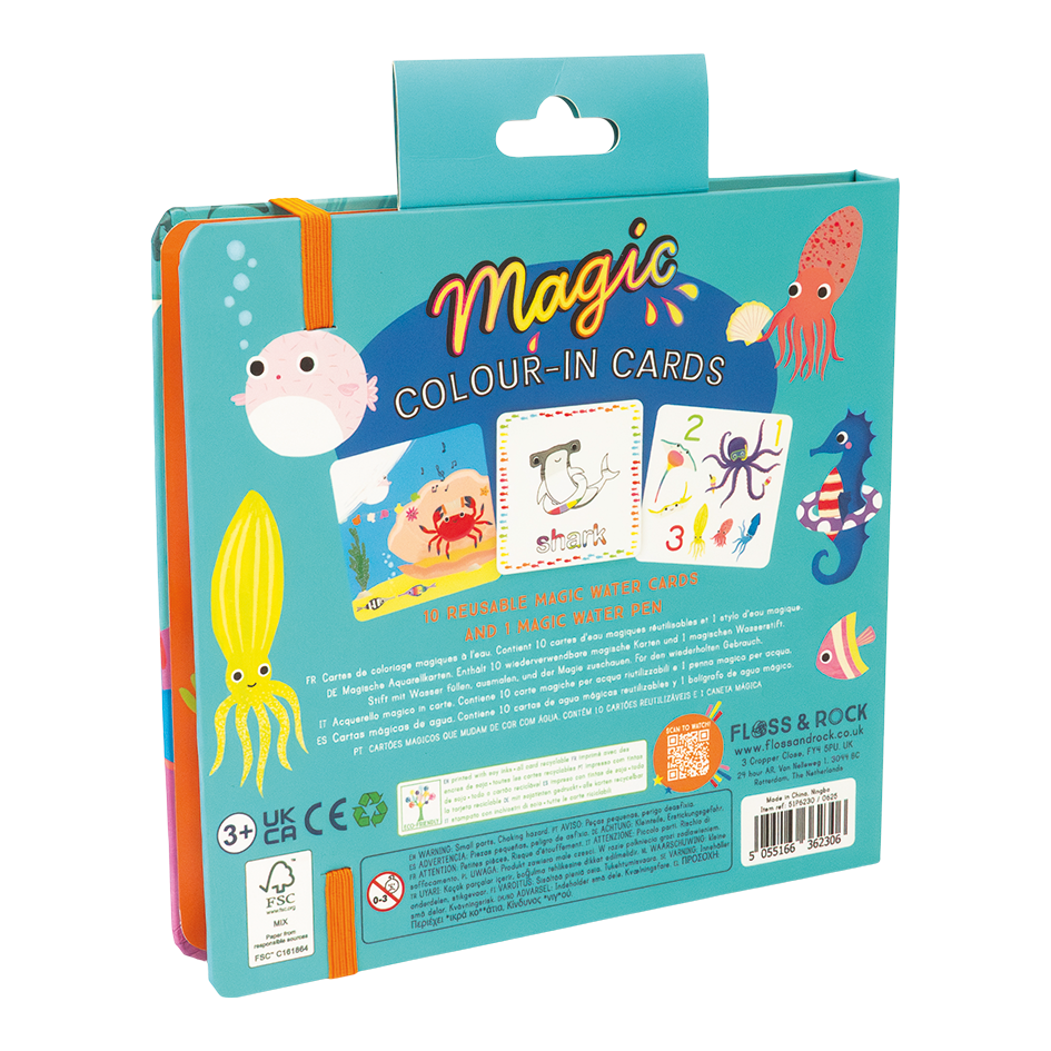 Magic Color Changing Water Cards - Ocean