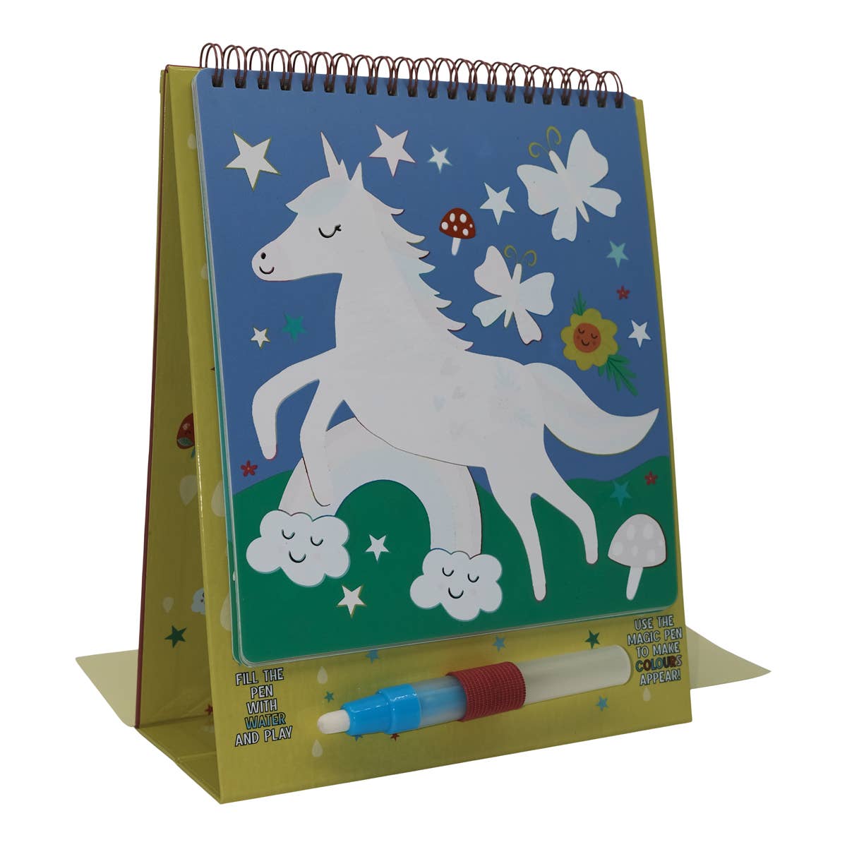 Magic Colour Changing Watercard Easel and Pen - Rainbow