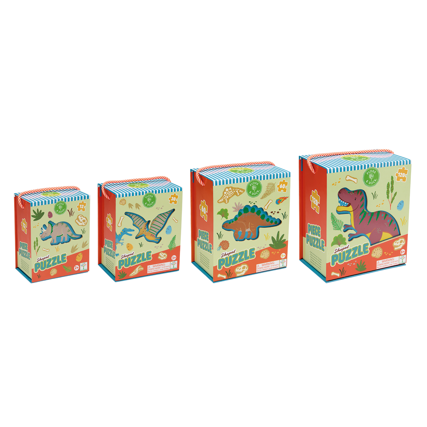 Dino 12pc Shaped Puzzle