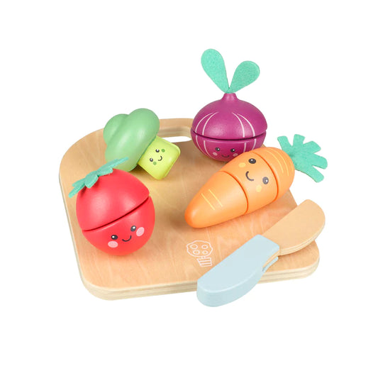 Happy Veggies Cutting Board & Veg