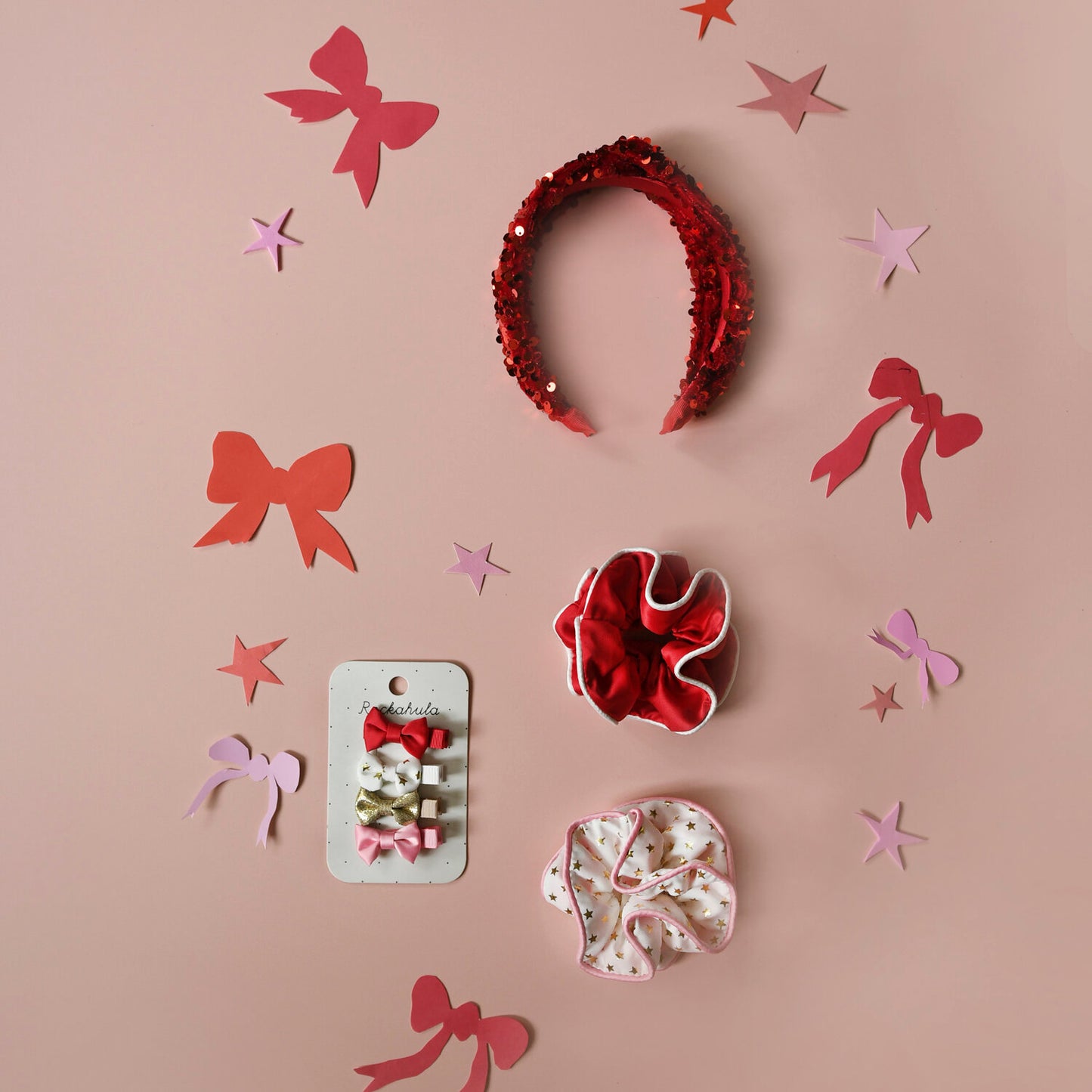 Festive Mini Bow Clips