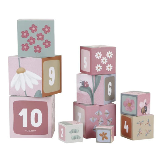 Building Blocks FSC cardboard - Flowers & Butterflies