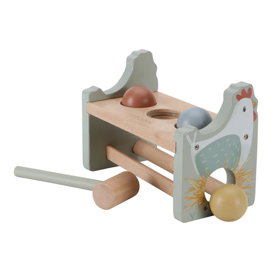 Pounding Bench With Rolling Balls Little Farm FSC