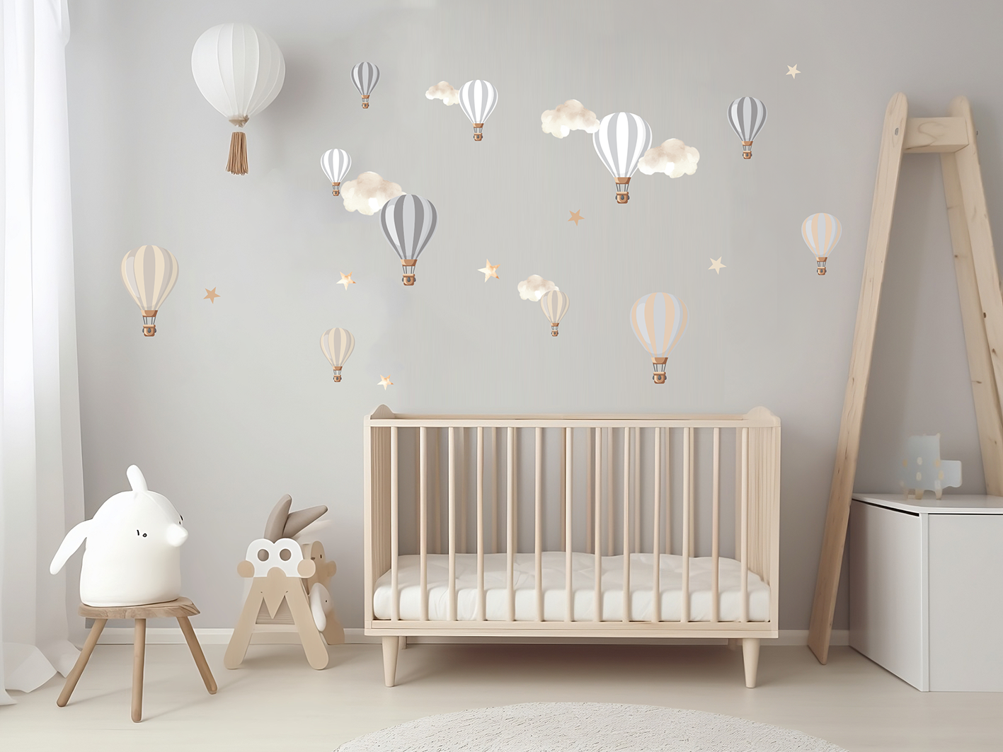 Hot Air Balloon Wall Art Stickers