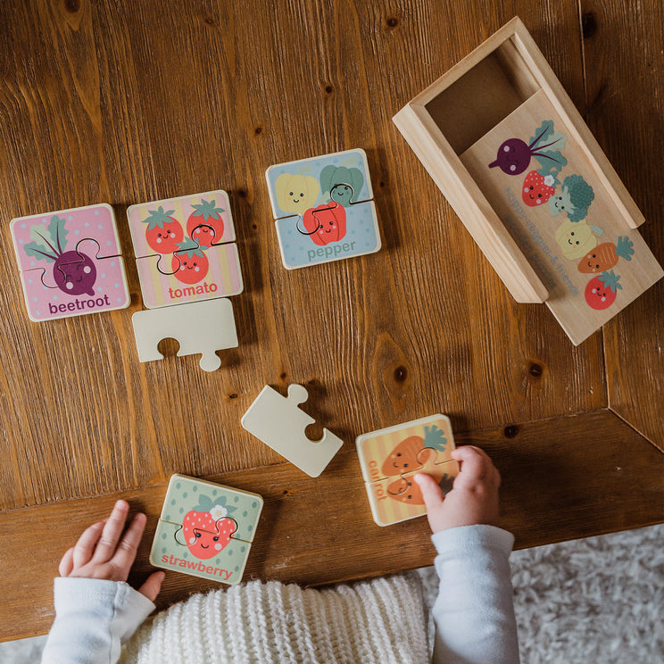 Happy Veggies & Friends Puzzle set