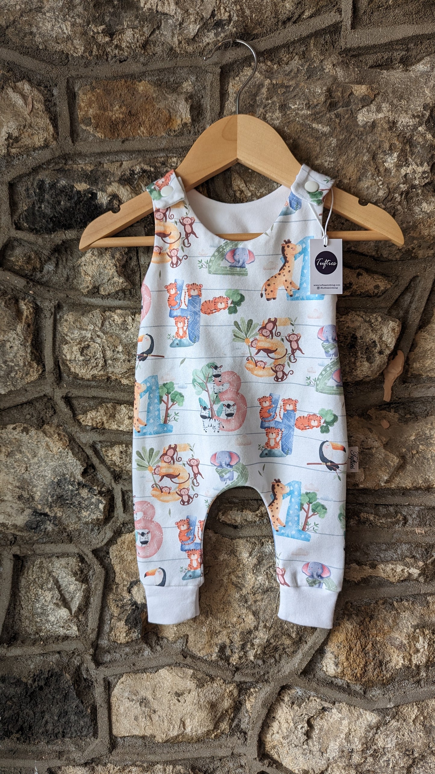 Tufties Boutique - Number Safari Romper