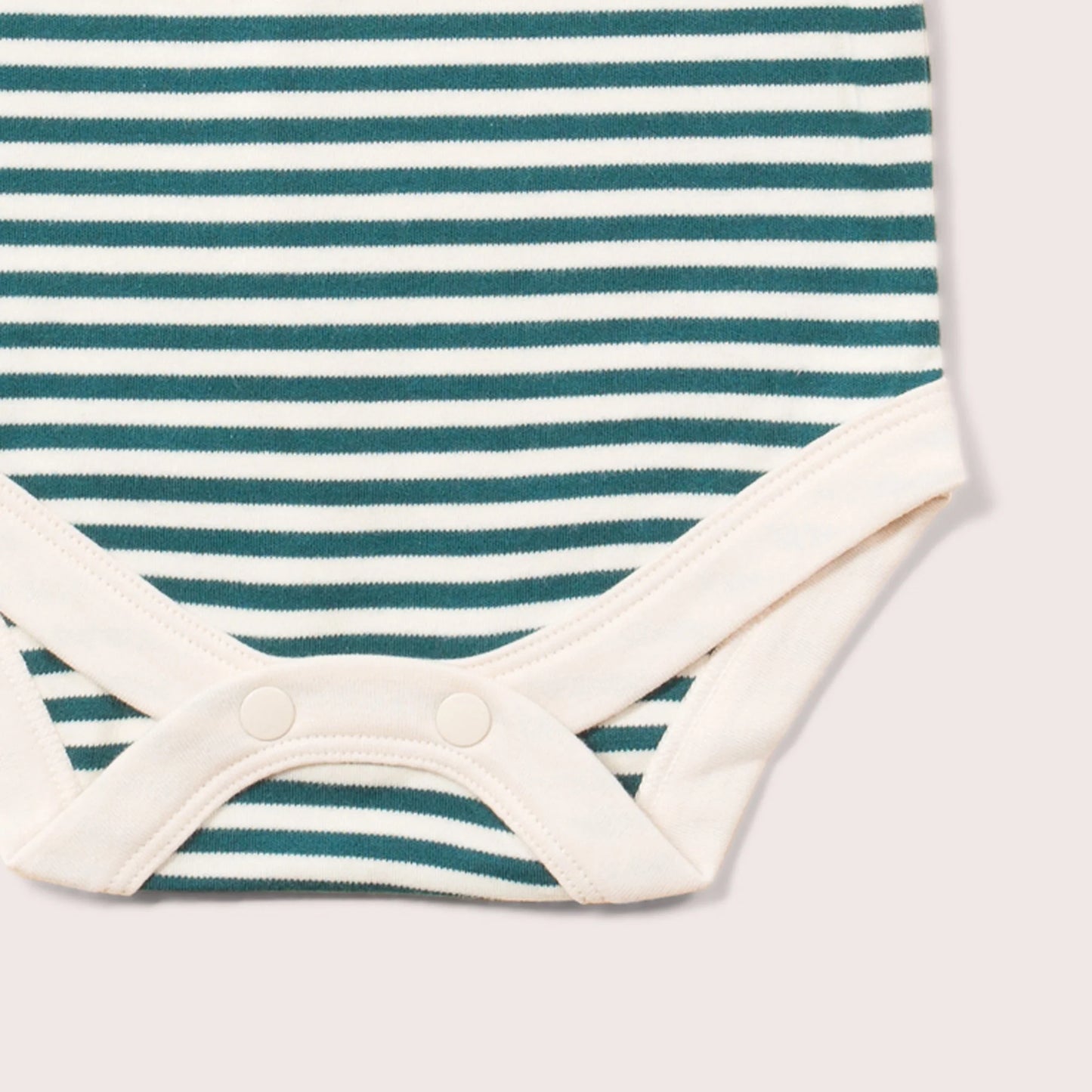 Forest Green Stripe Organic Baby Bodysuit