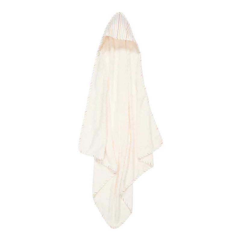 Hooded towel 100x100 cm - Vintage Sunny Stripes