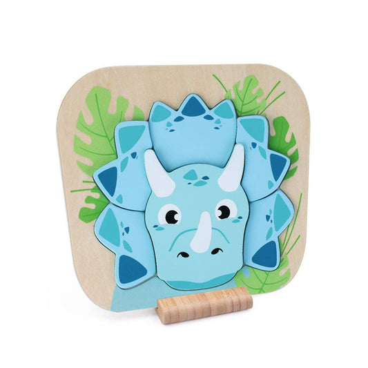 JUMINI Dino Raised Puzzle - Triceratops