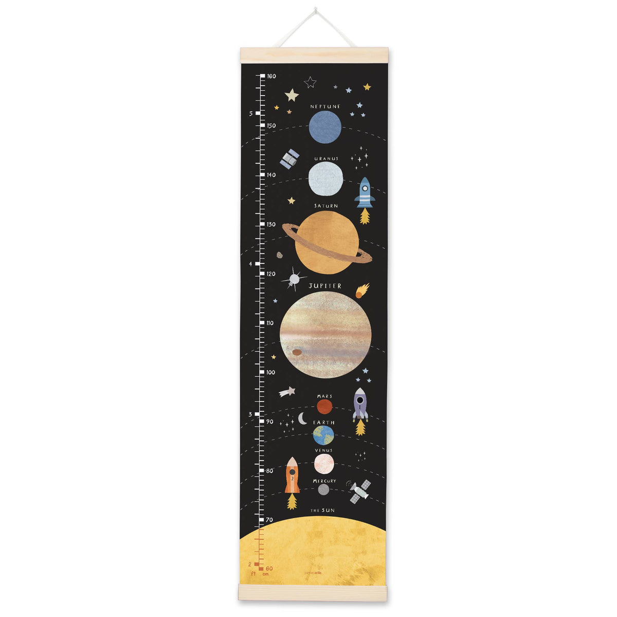 Solar System Growth Height Chart