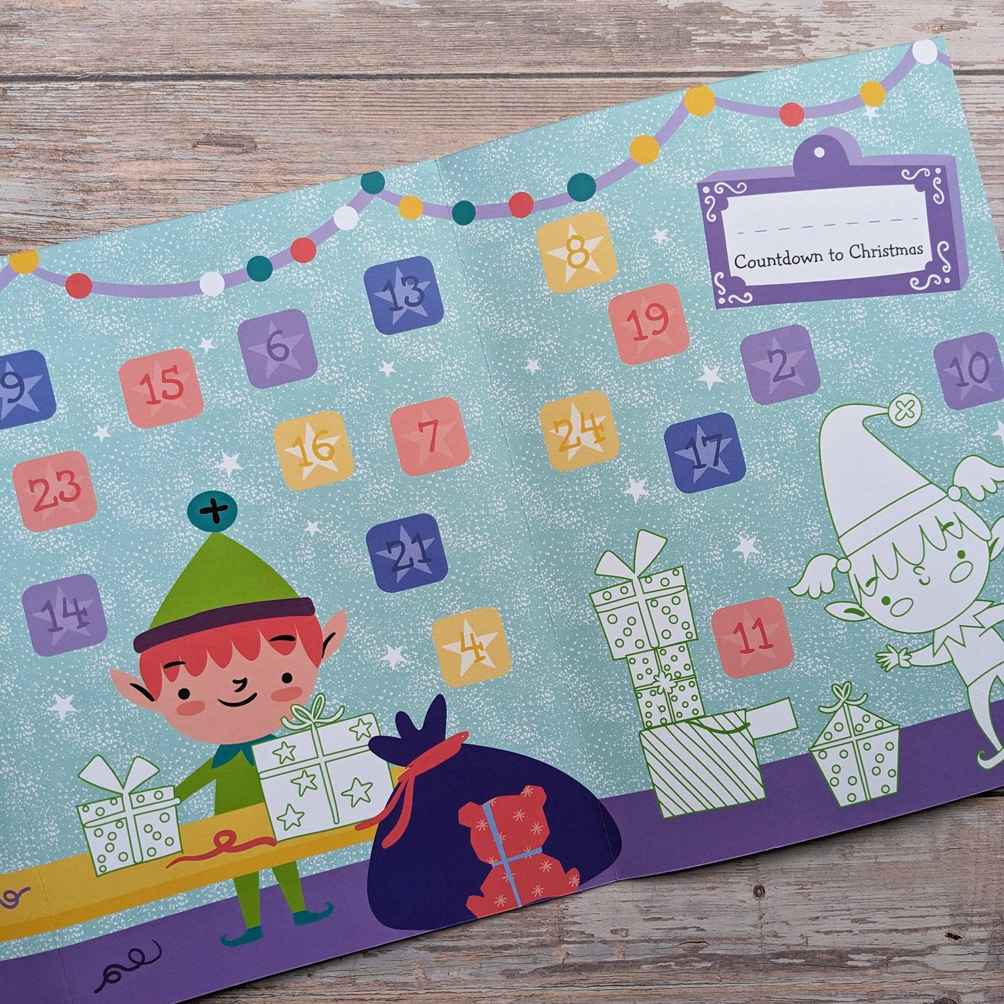 Big Sticker Book Christmas - Elves