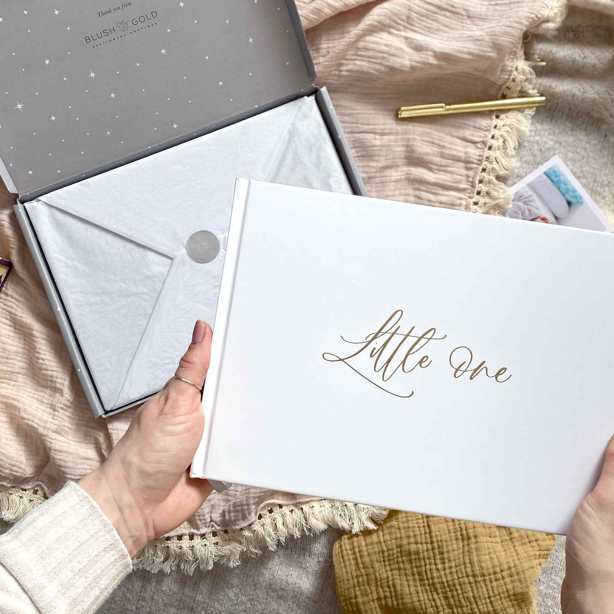 White (Baby Journal) - gift for new parents baby shower book