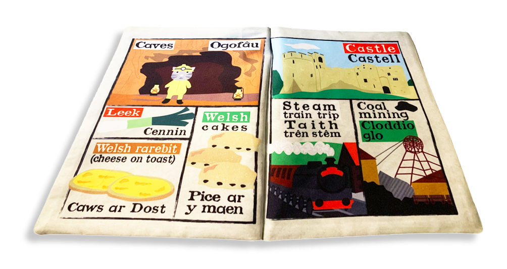 Jo & Nic's Crinkly Cloth Books - Wales