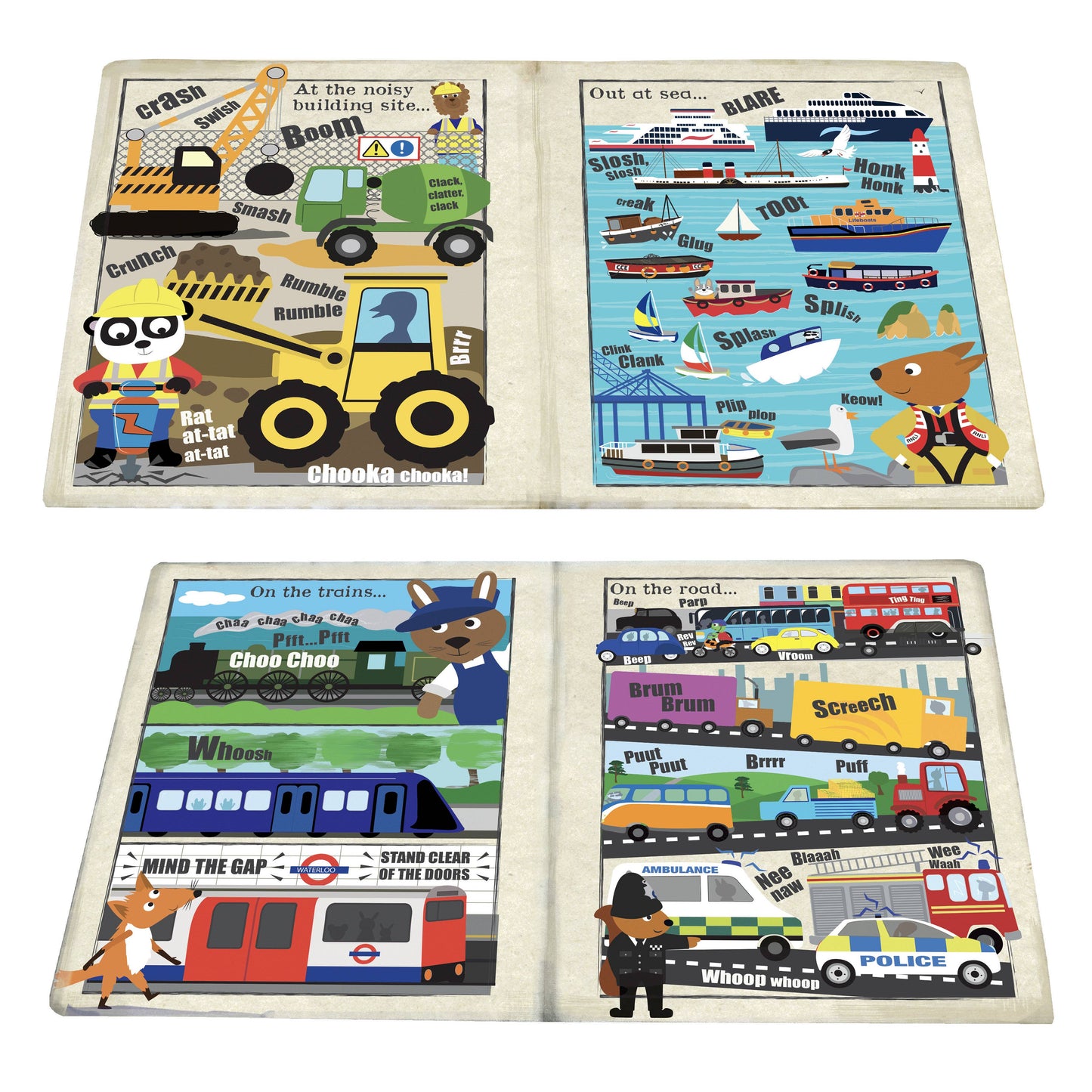 Jo & Nic's Crinkly Cloth Books - Noisy Vehicles