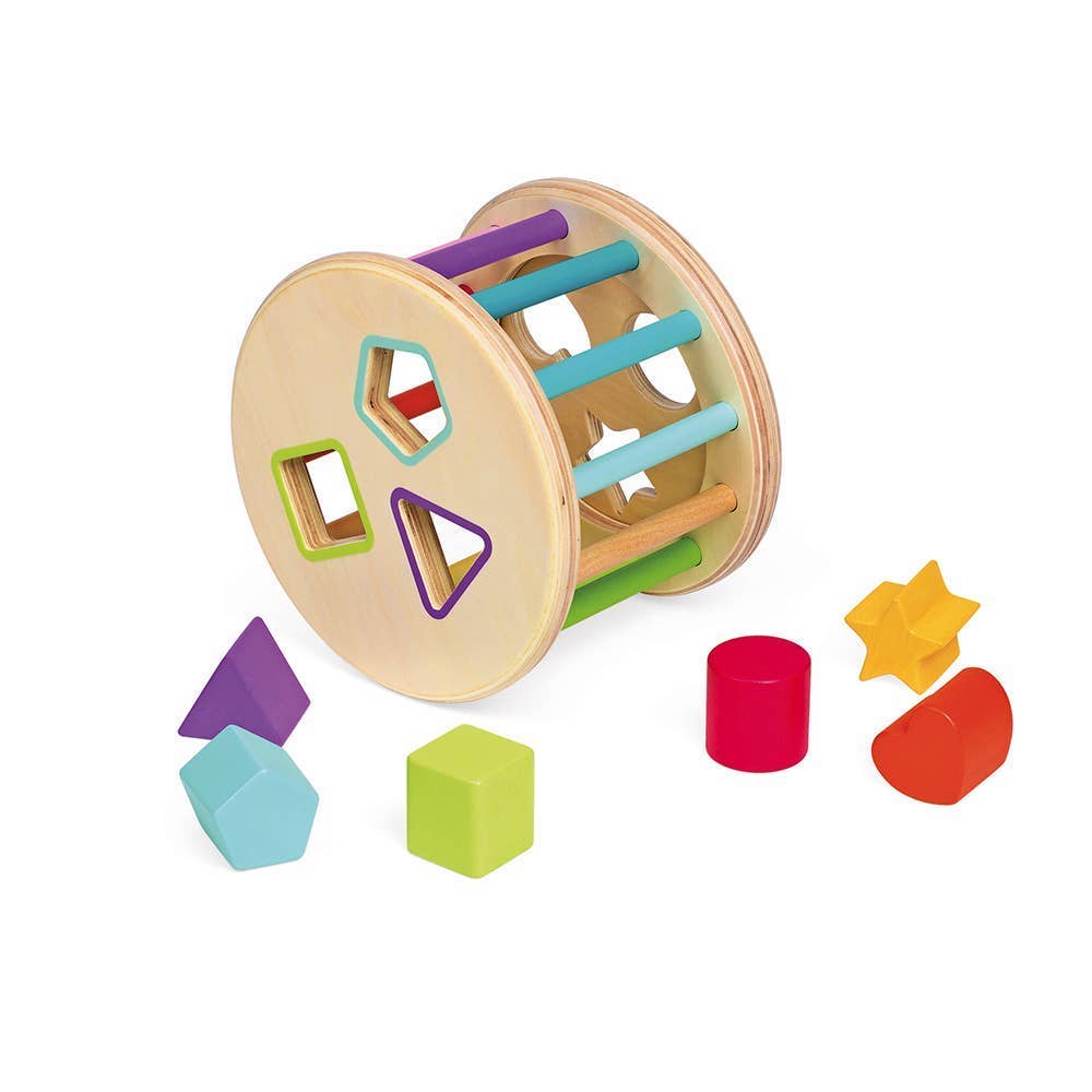 Wood - Shape Sorter Drum